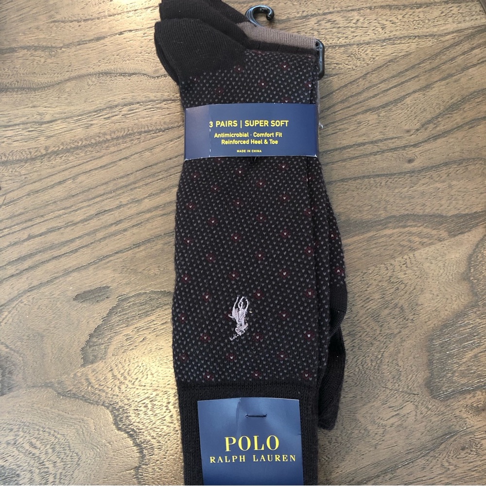 Polo by Ralph Lauren 3prs Super Soft Comfort Socks